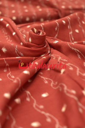 Rust Lahari Sambalpuri Tipa (Fabric)