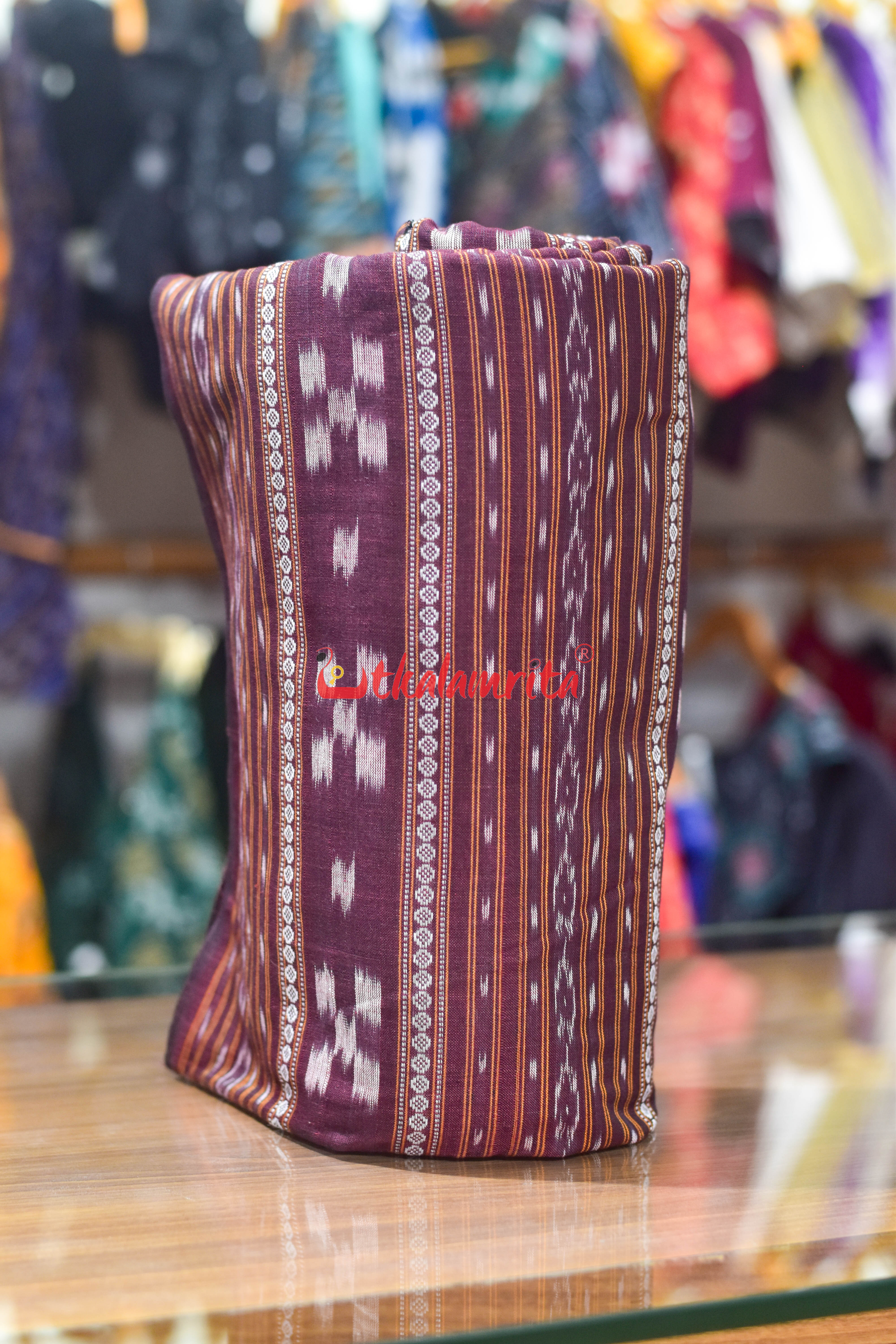 Coffee Pasapali Ikat Cotton (Fabric)