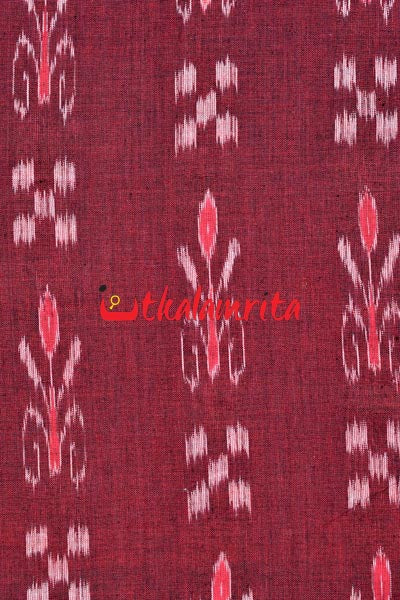 Maroon Pasapali and Kadha (Fabric)