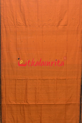 Rust Black Buti Bomkai Saree