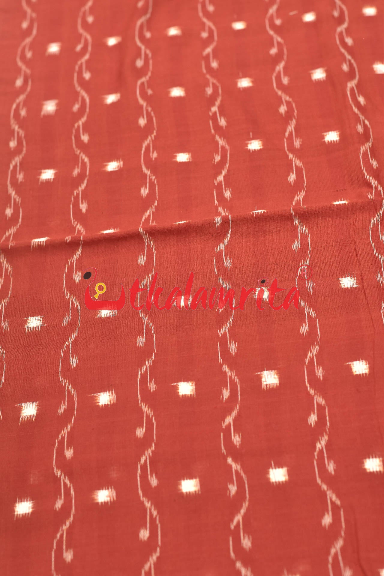 Rust Lahari Sambalpuri Tipa (Fabric)