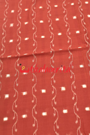 Rust Lahari Sambalpuri Tipa (Fabric)