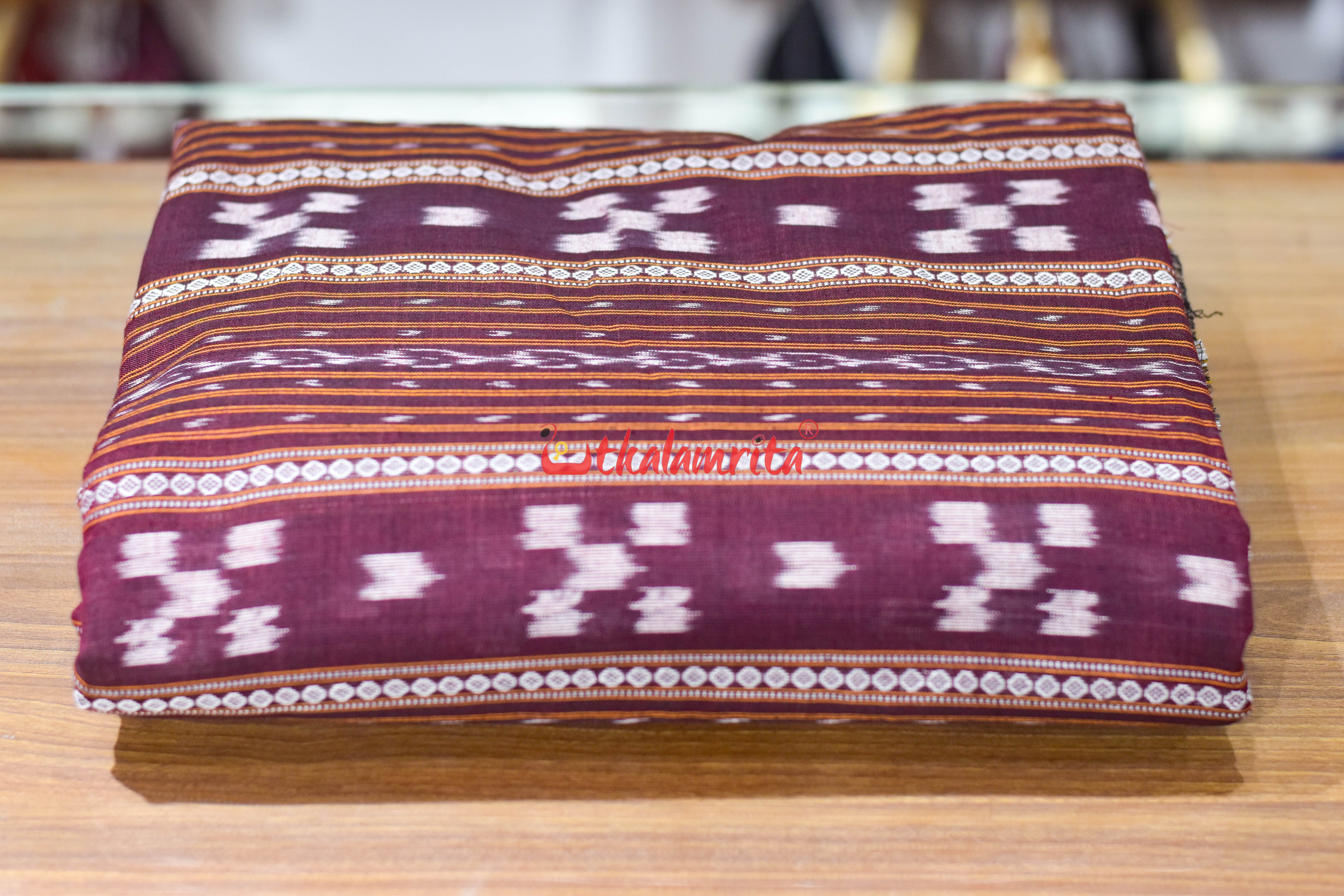 Coffee Pasapali Ikat Cotton (Fabric)