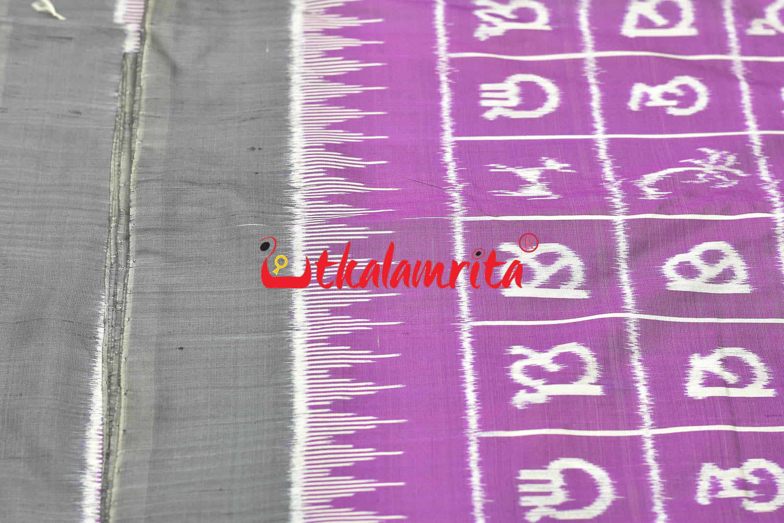 Odia Akhyara Baby Pink Khandua Silk Saree