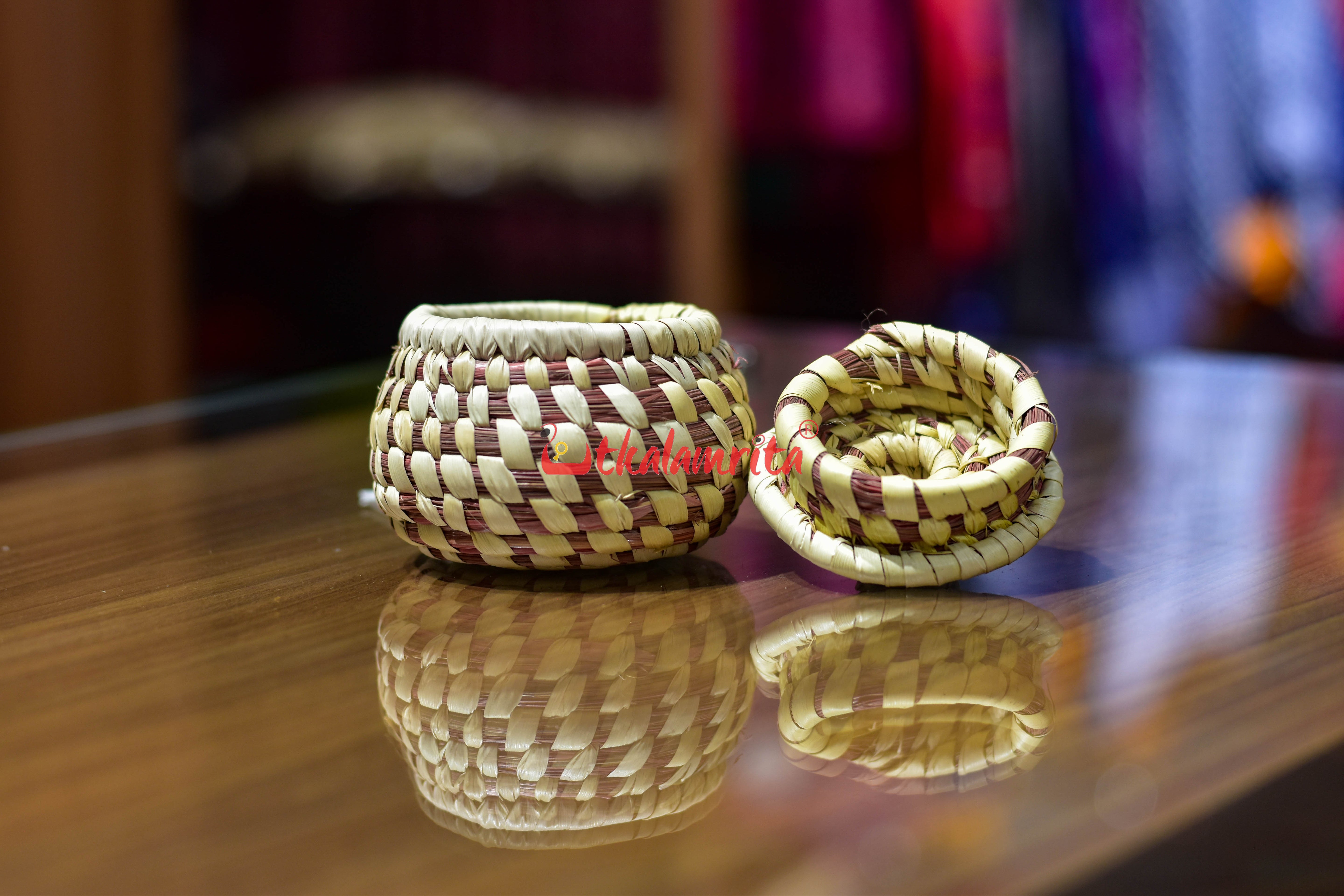 Sabai Grass Rust Jewellery Box