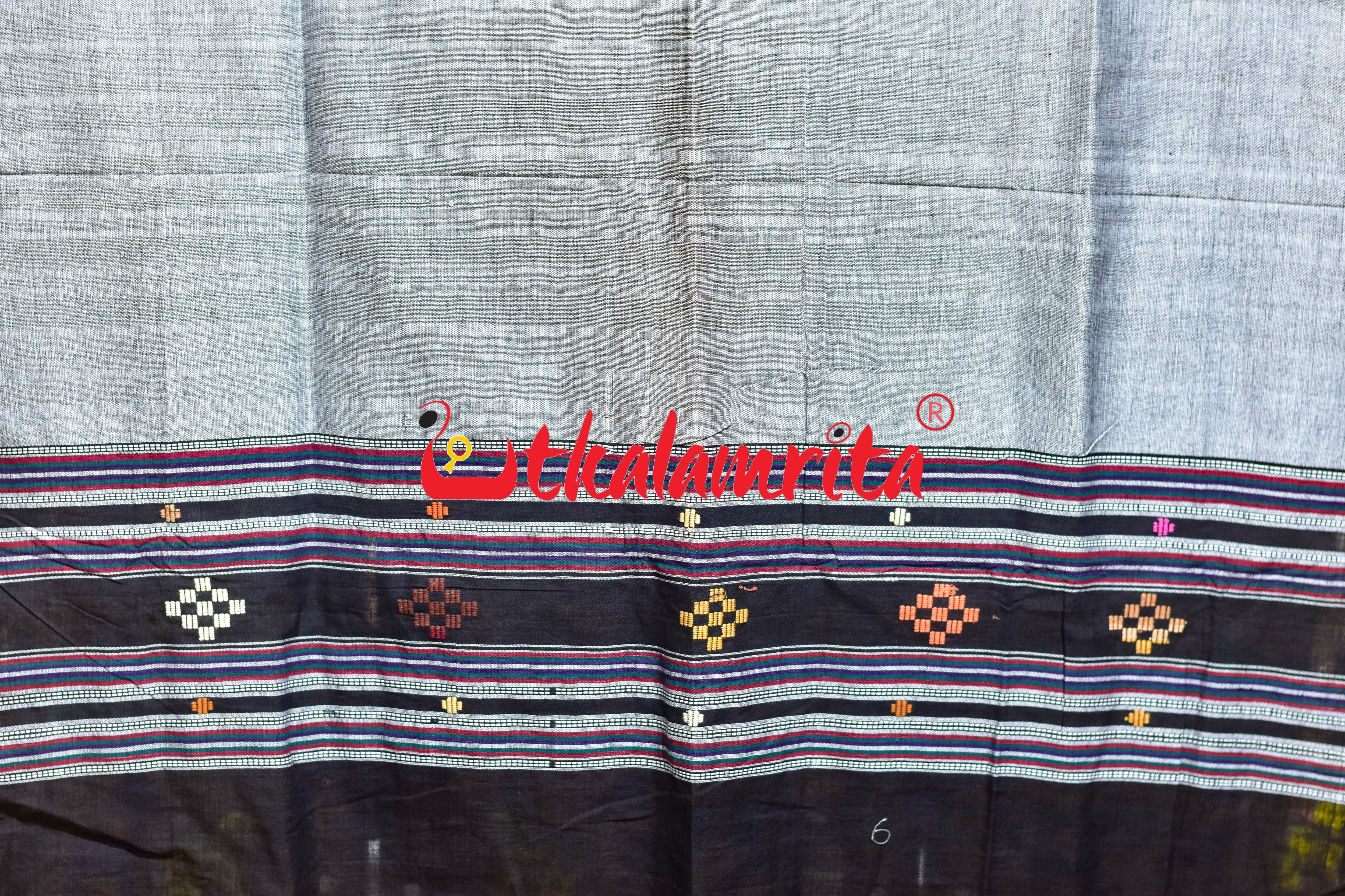 Grey Dhalapathar Cotton (Dupatta)