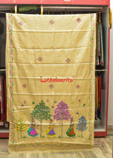 Kalashi Kanya Pattachitra Tussar Silk Saree