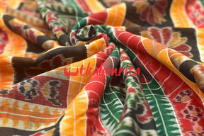 Utkala Lakhmi Dark Green Sambalpuri (fabric)