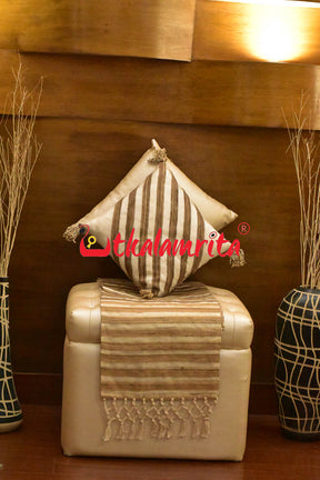 Diagonal Striped Cushion