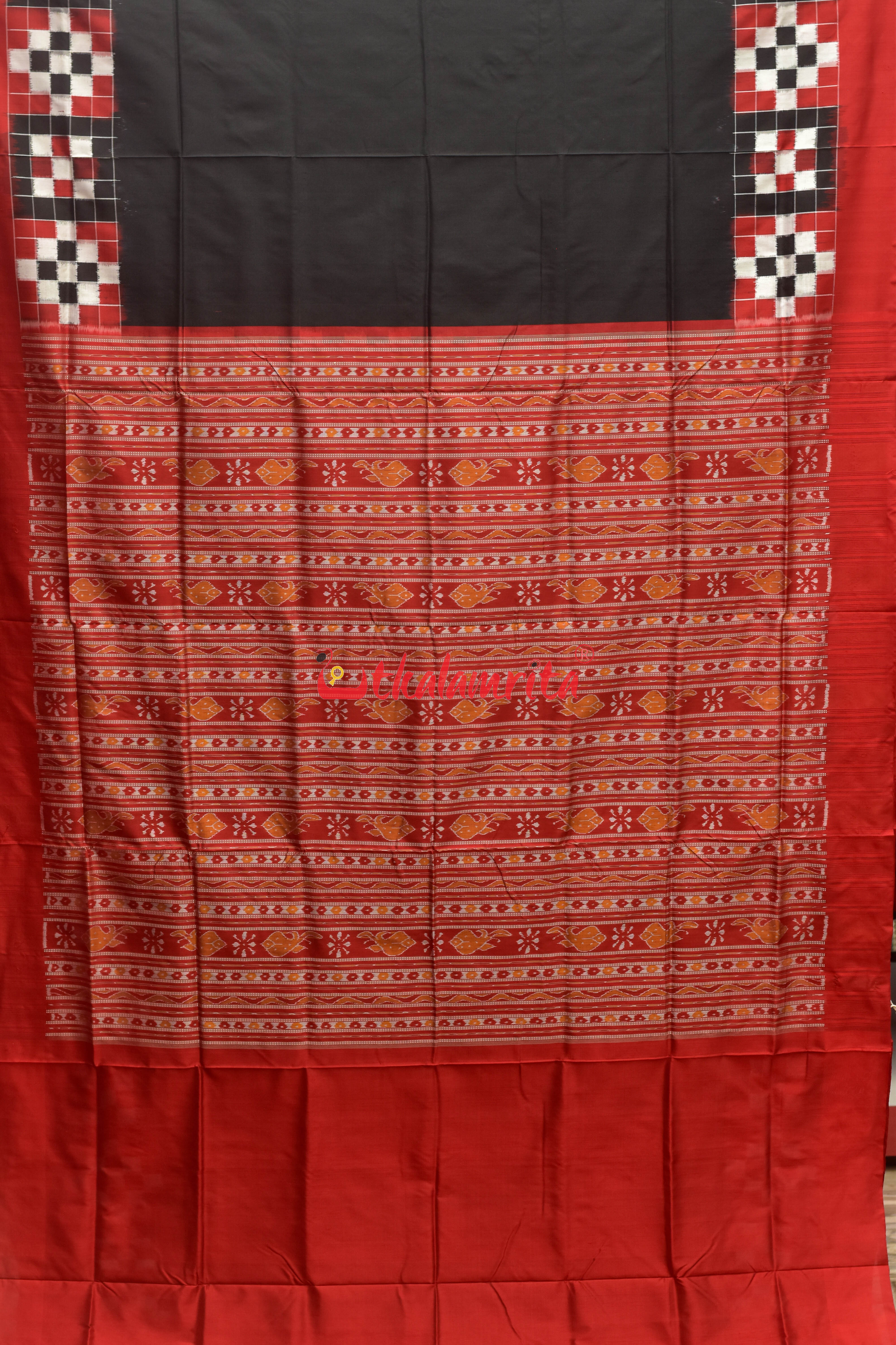 Black Pasapali Border Silk Saree