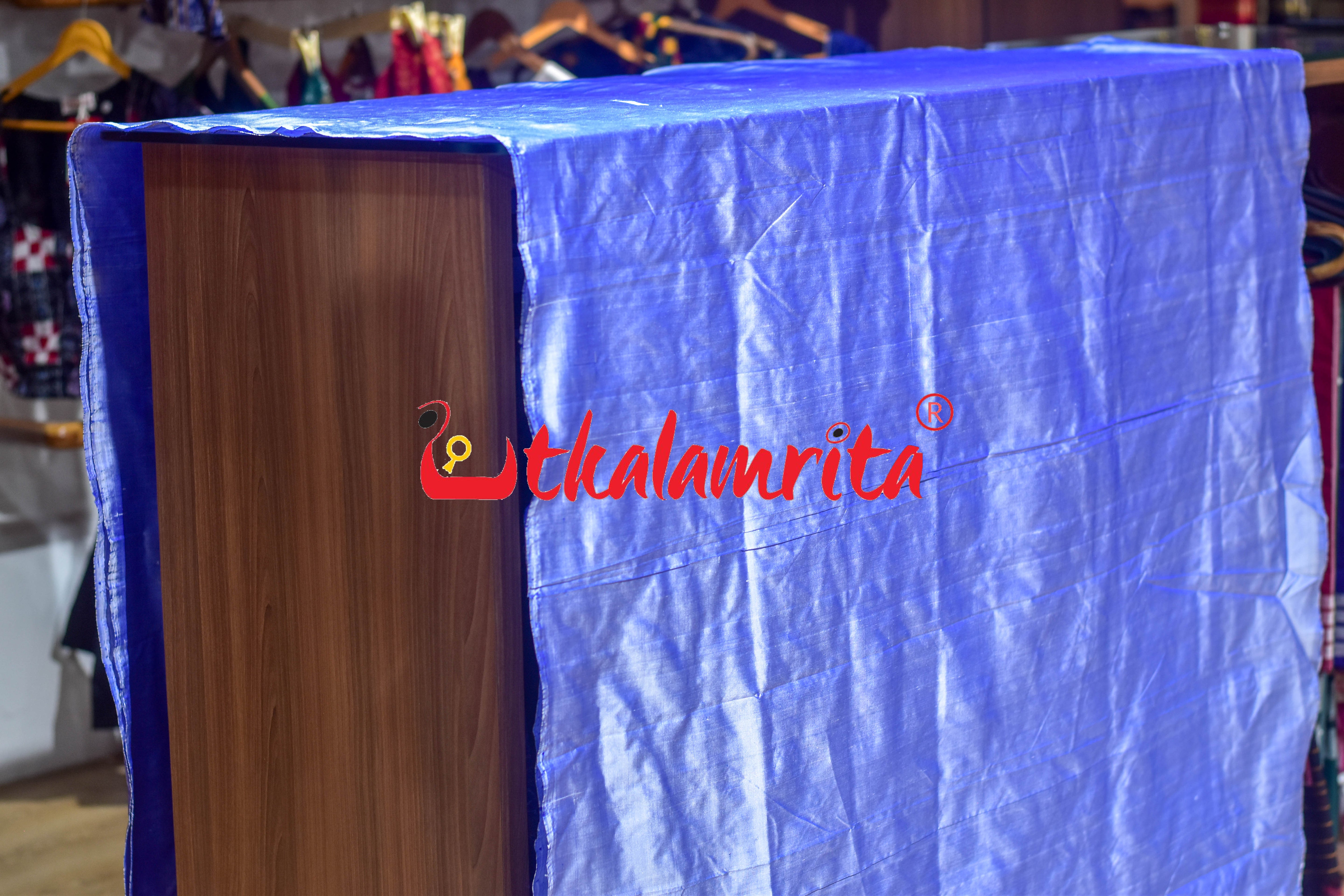 Sky Blue Plain Silk (Fabric)