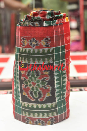 Utkala Lakhmi Dark Green Sambalpuri (fabric)