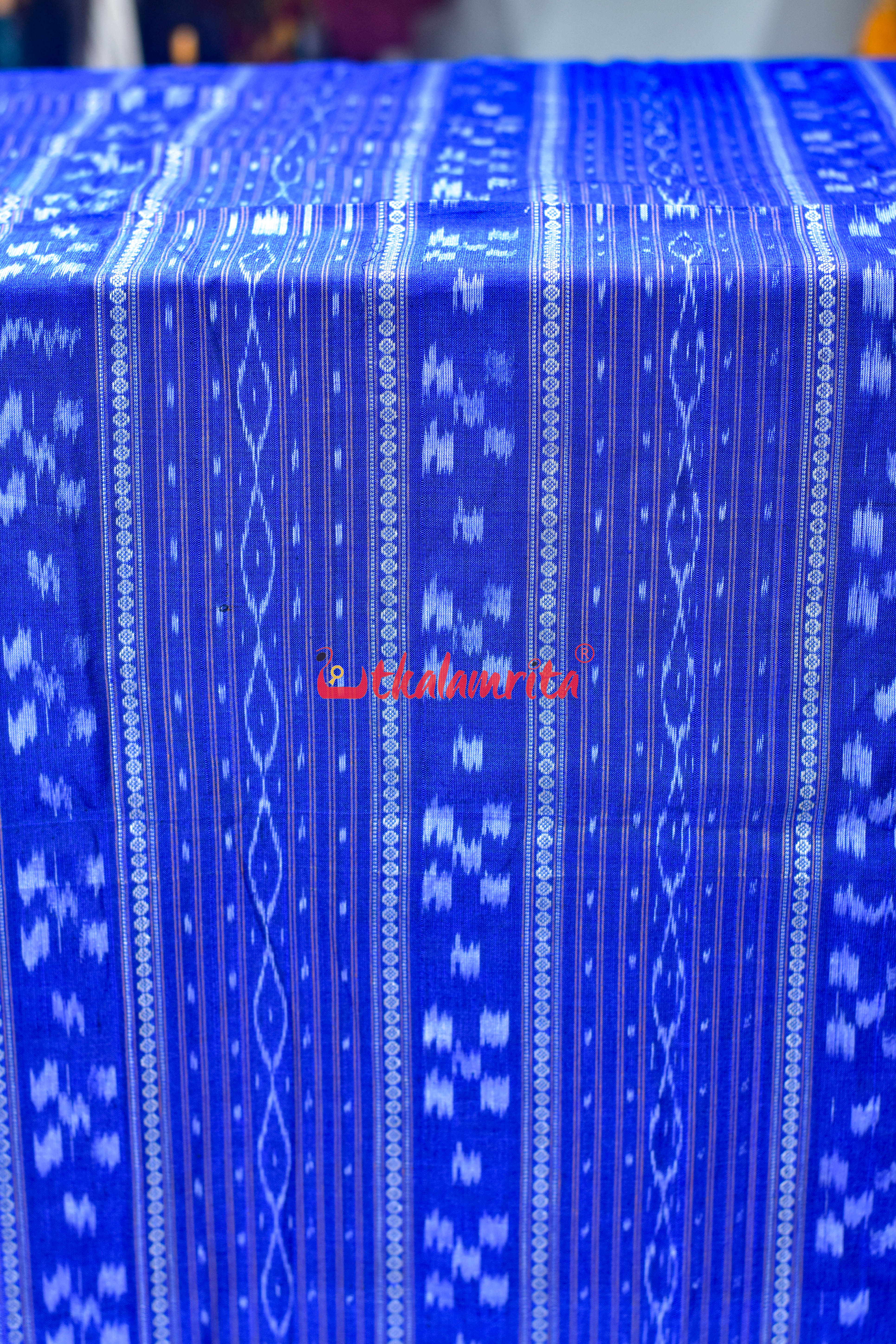 Cobalt Blue Pasapali Ikat Cotton (Fabric)