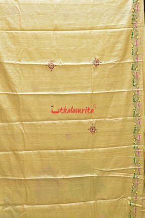 Kalashi Kanya Pattachitra Tussar Silk Saree