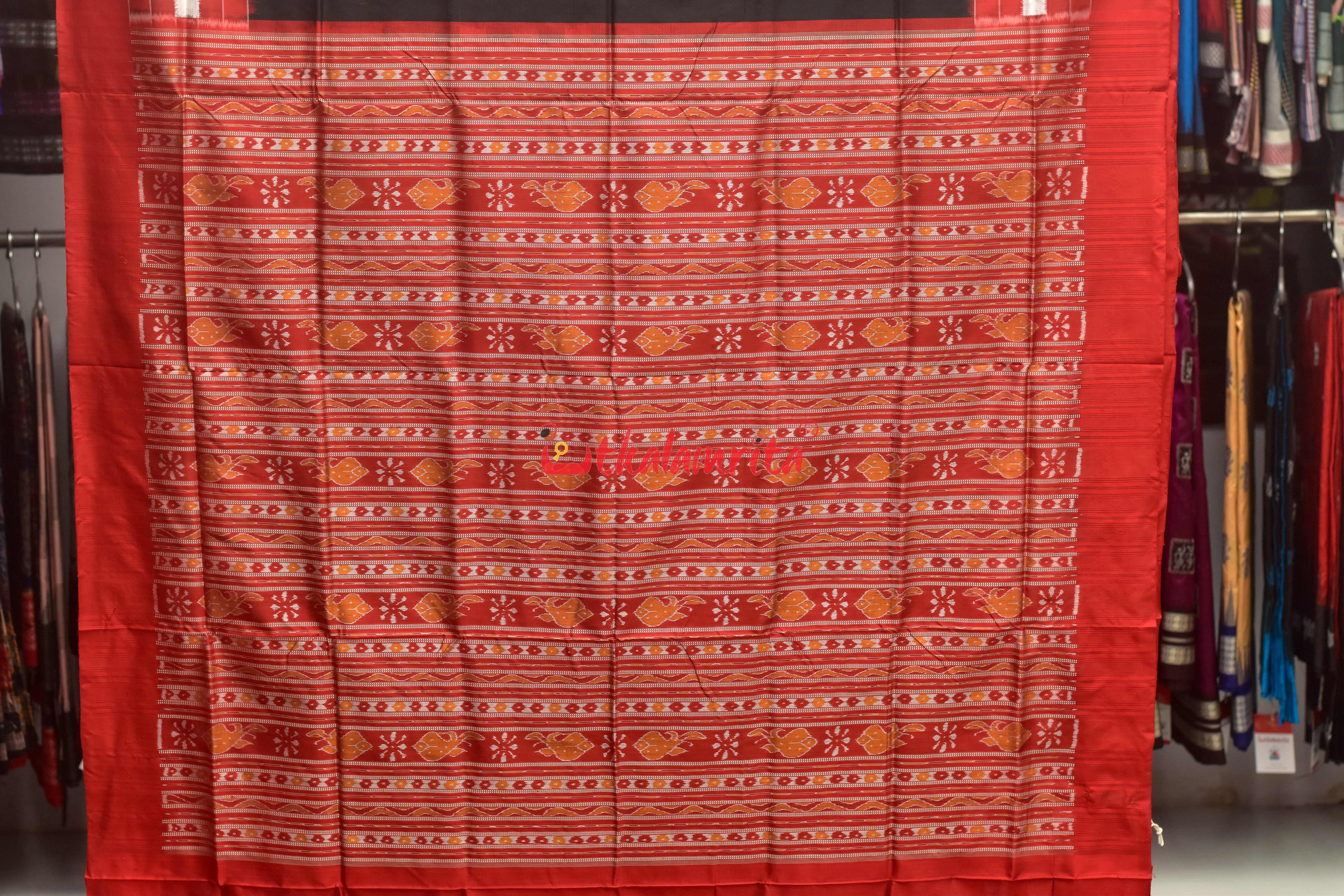 Black Pasapali Border Silk Saree