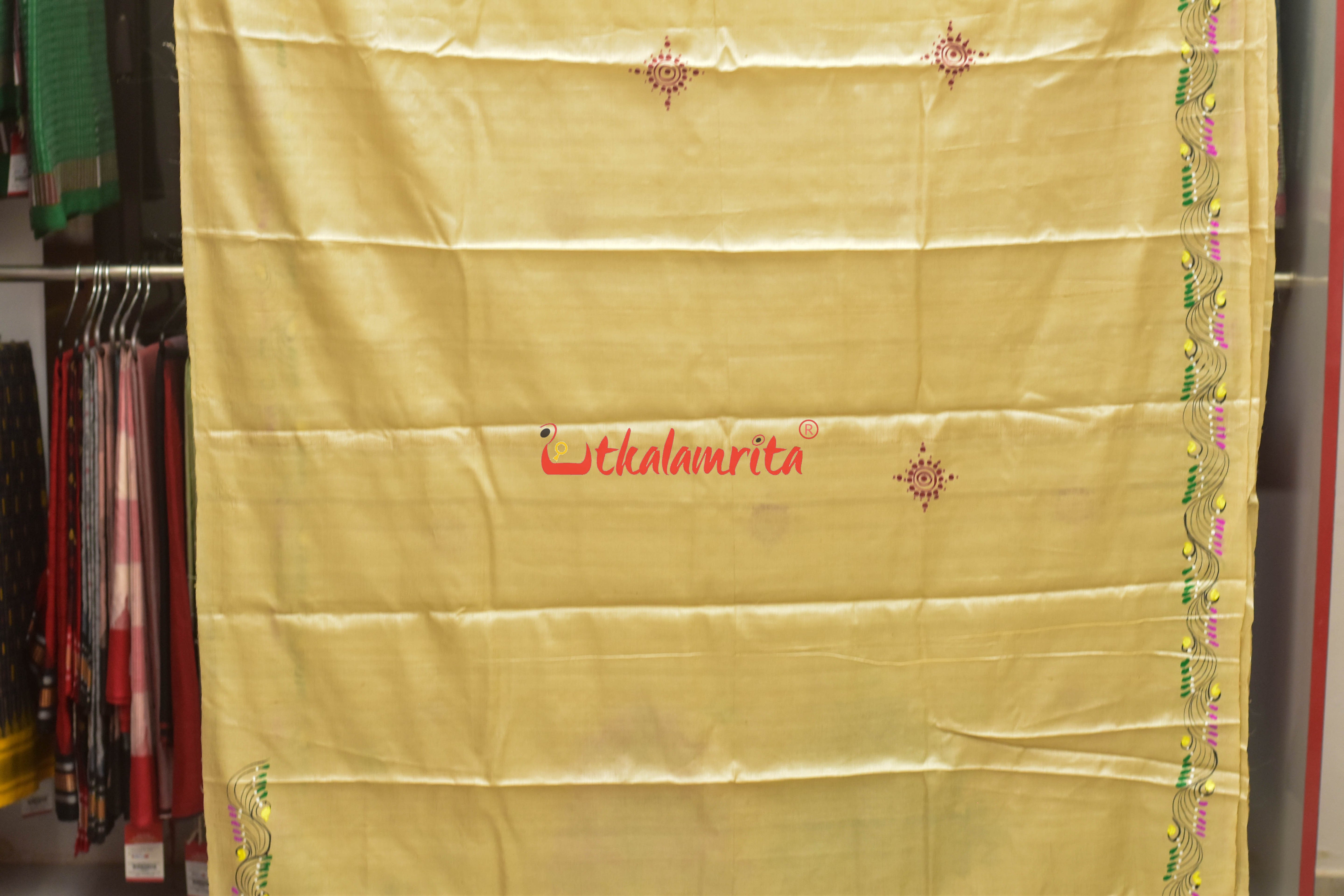 Kalashi Kanya Pattachitra Tussar Silk Saree