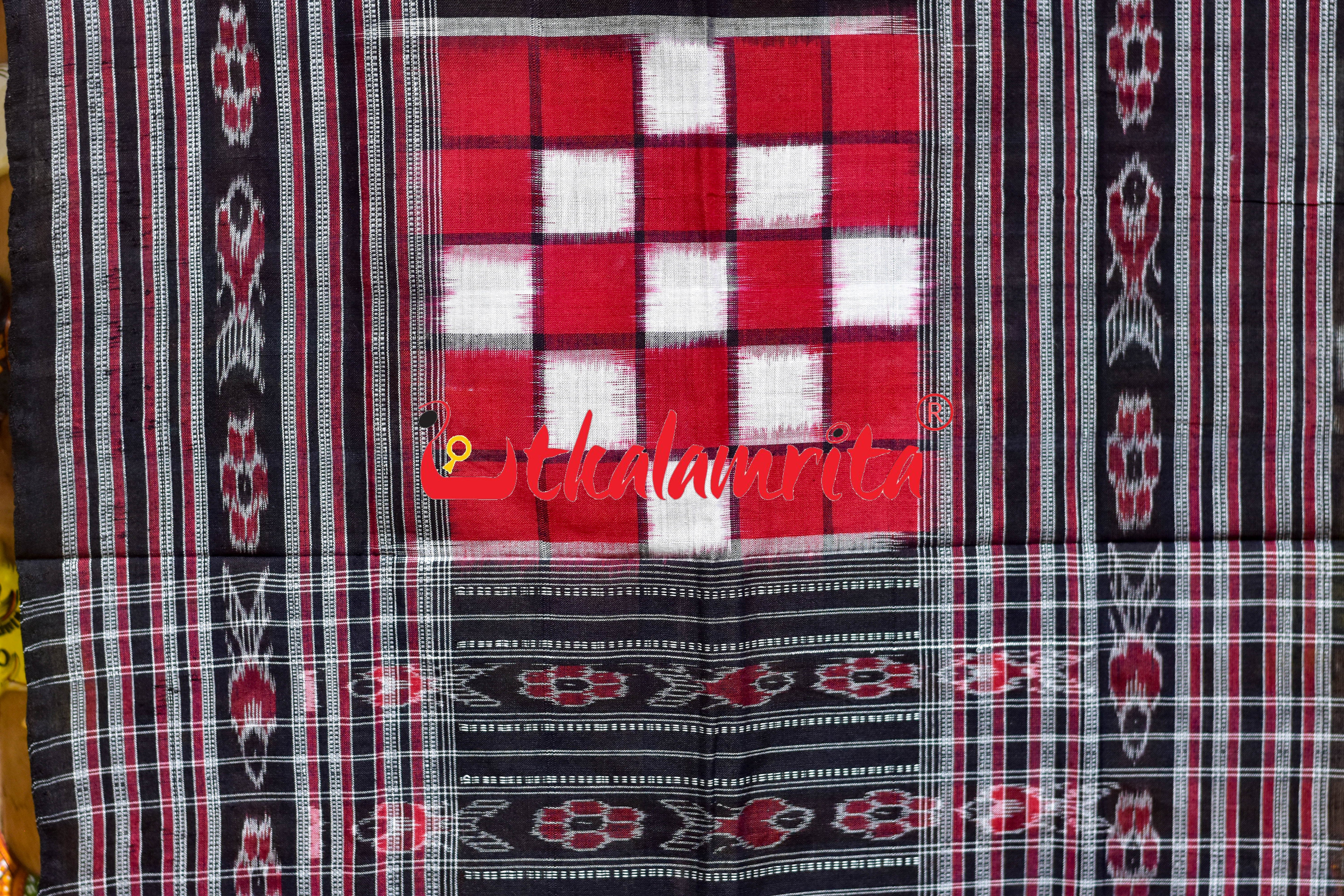 Red Bichitrapuri Sambalpuri (Stole)