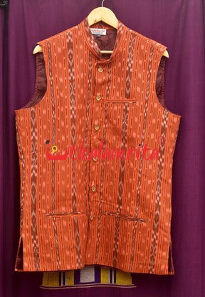 Orange Ikat (Men's Jacket)