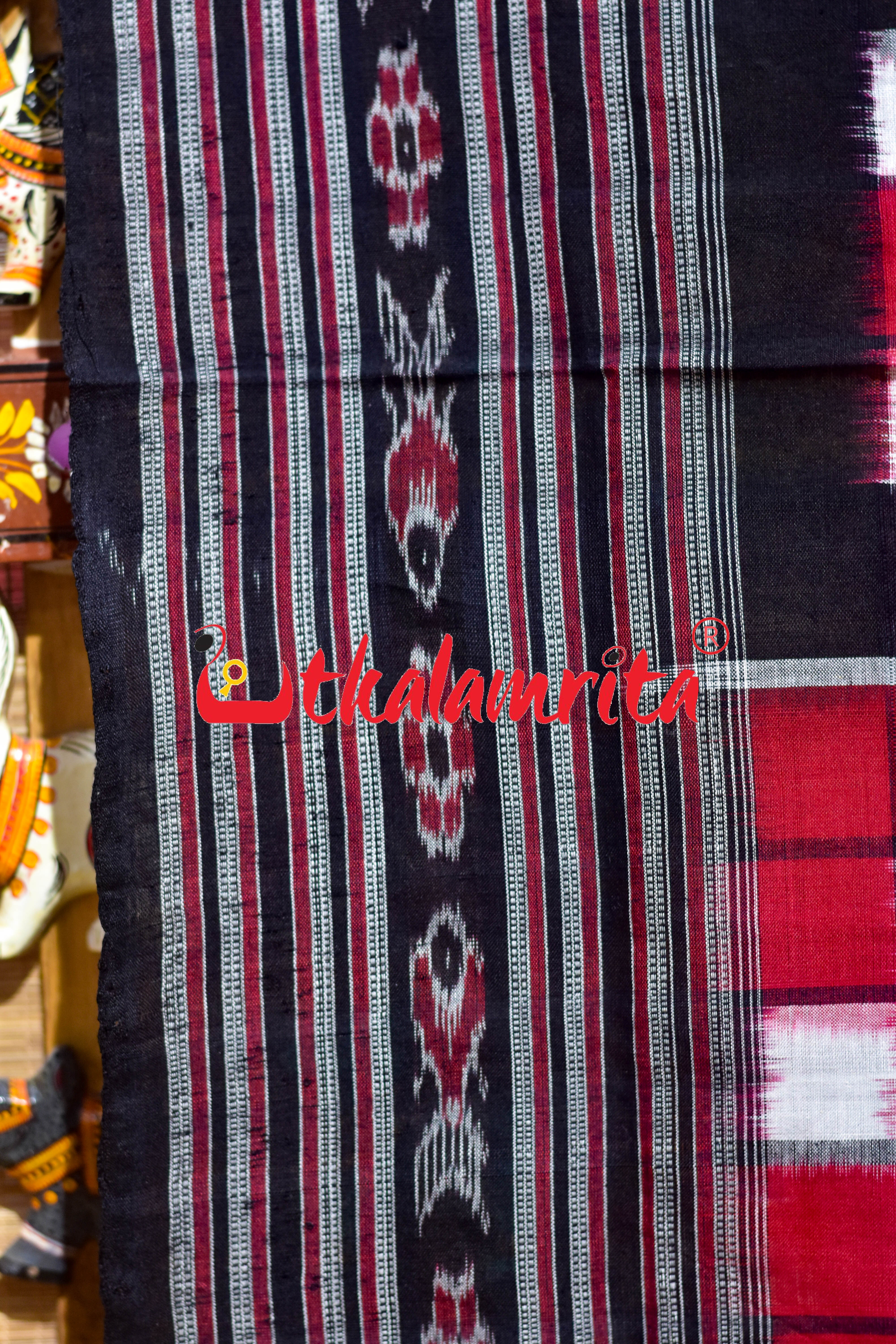 Red Bichitrapuri Sambalpuri (Stole)