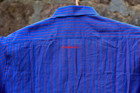 Indigo With Red Stripes Kotpad (Half Shirt)