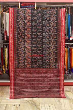 Black Elephant Khandua Cotton Saree