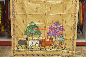 Gosta Bahuda Pattachitra Tussar Silk Saree