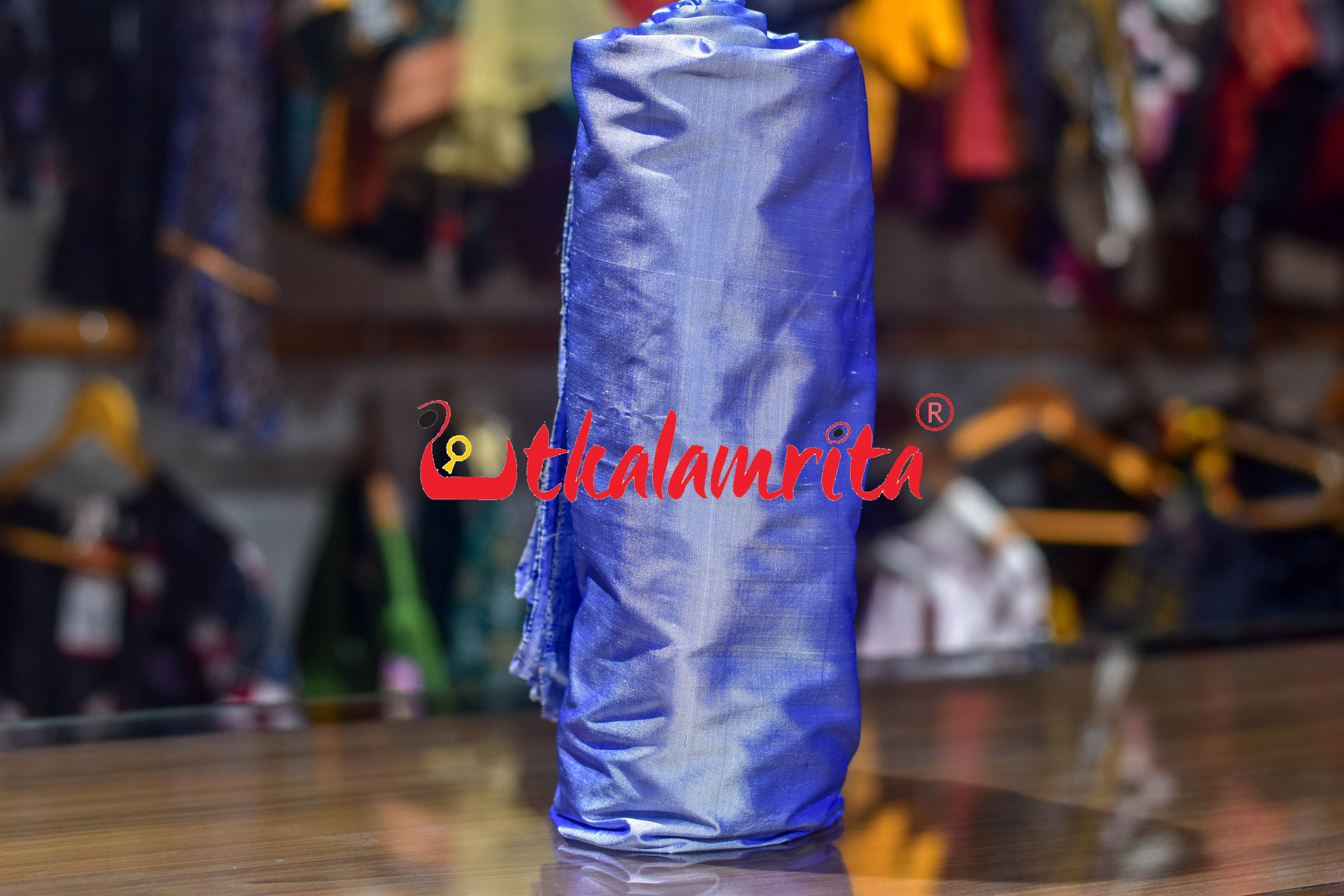 Sky Blue Plain Silk (Fabric)