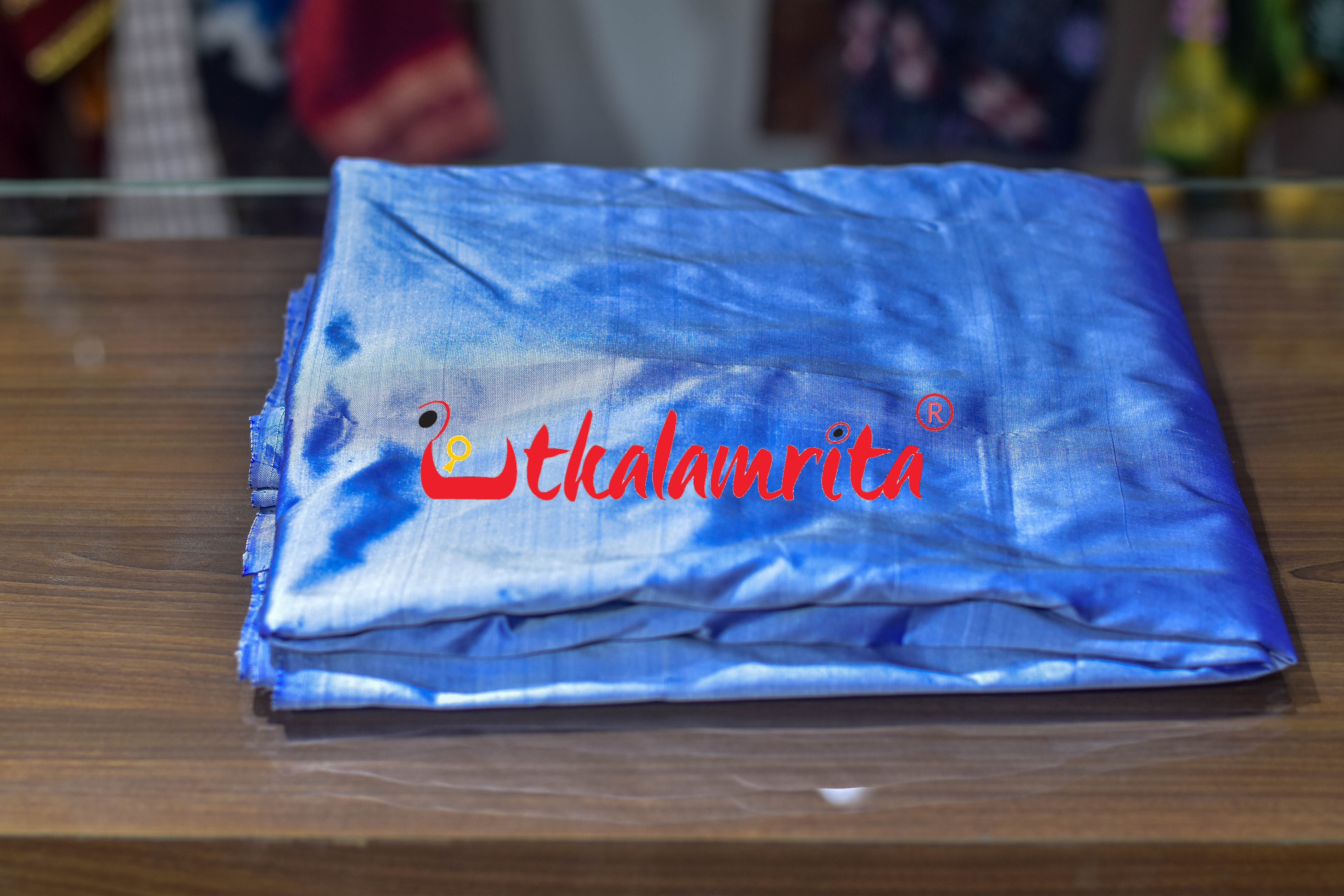 Sky Blue Plain Silk (Fabric)