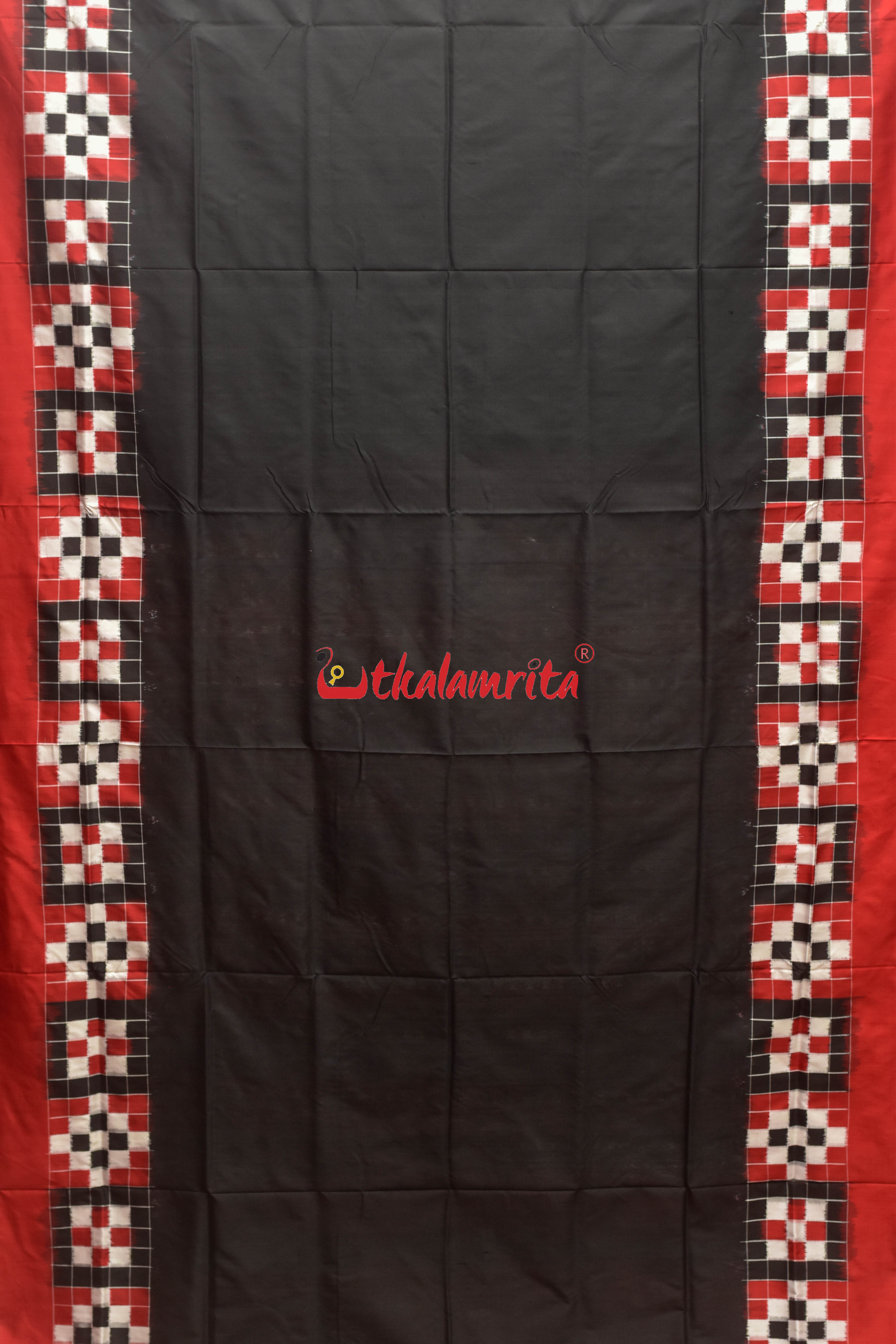 Black Pasapali Border Silk Saree