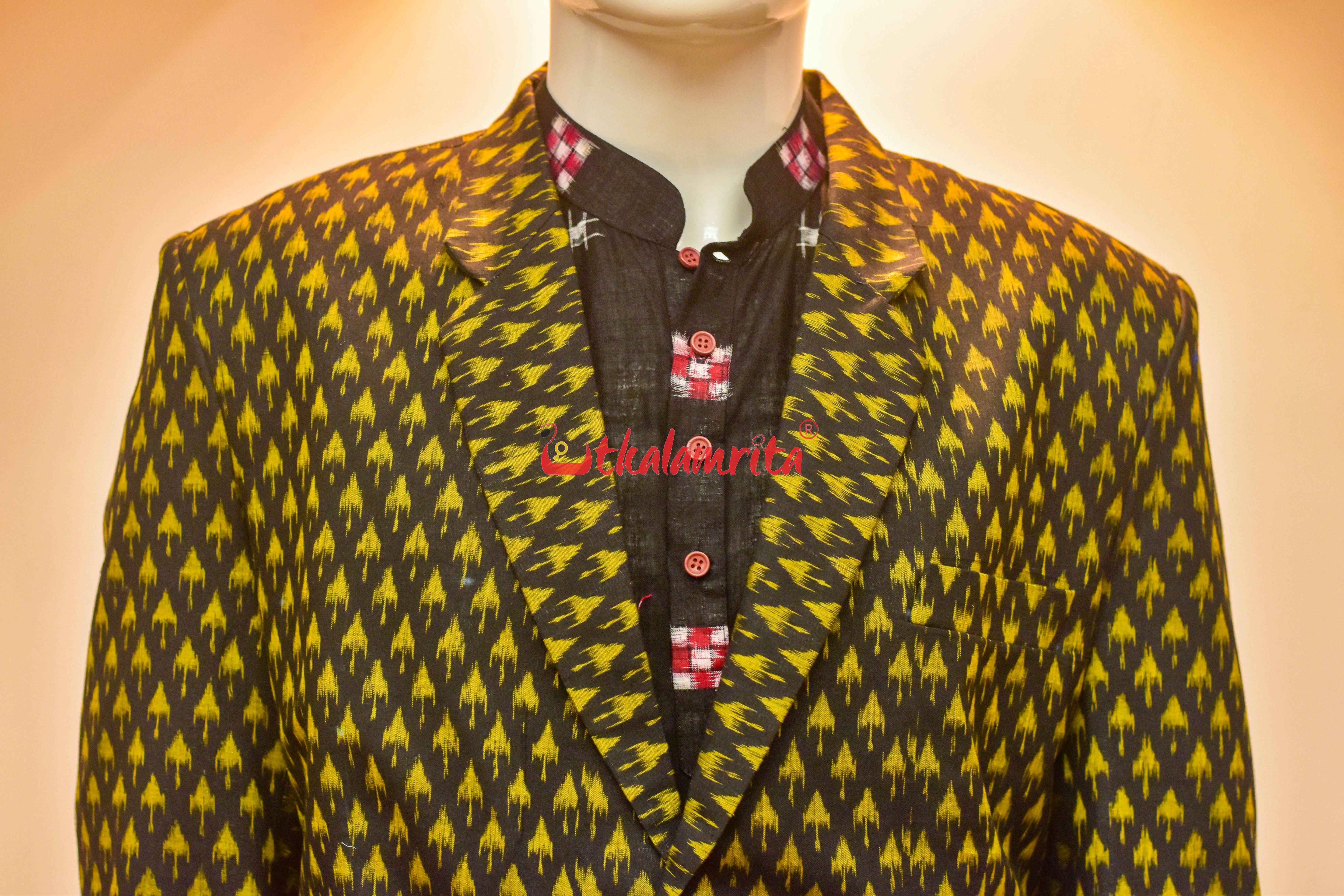 Chhatu Black Mustard (Men's Blazer)