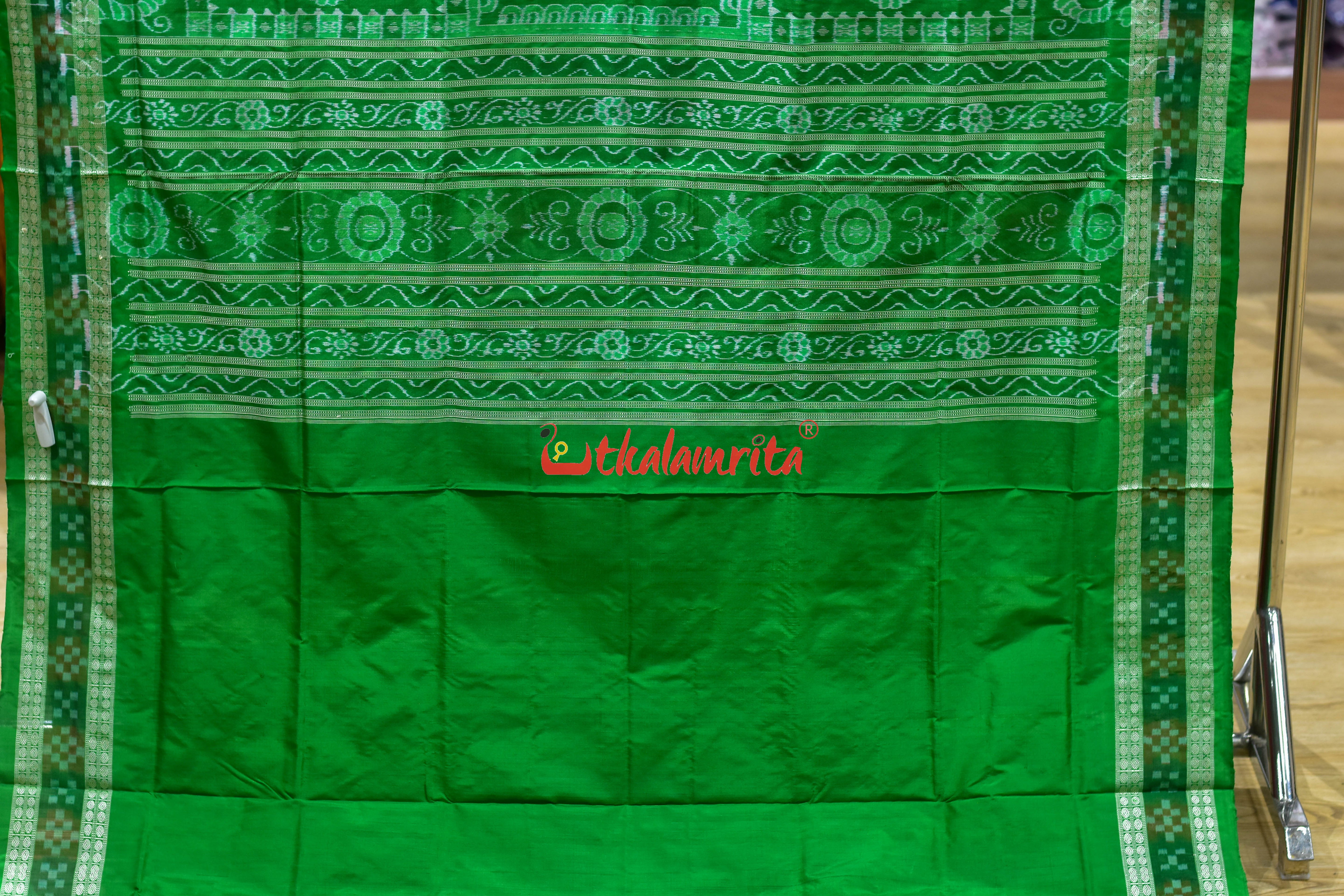 Red Border Pasapali Sambalpuri Silk Saree