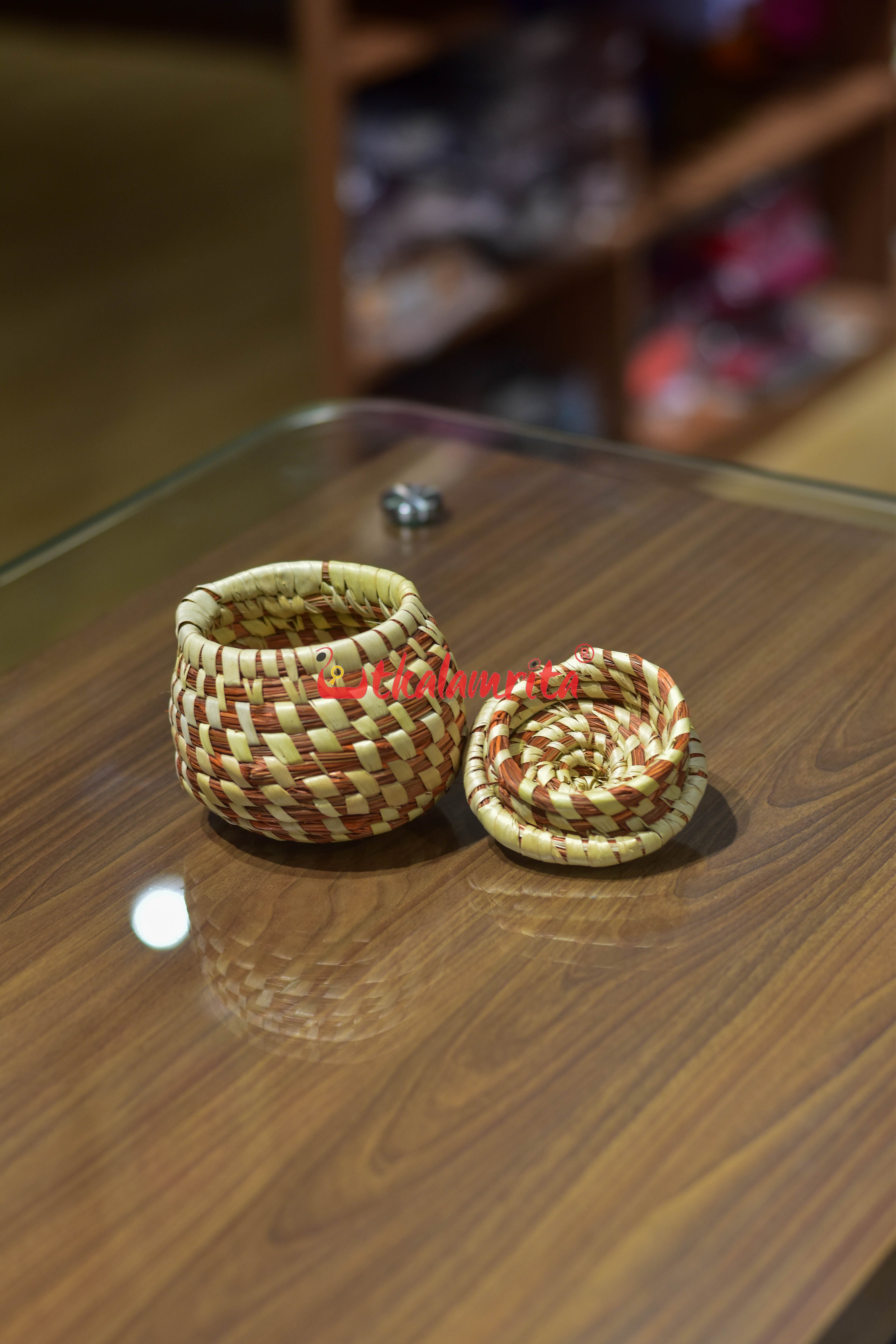 Sabai Grass Brown Jewellery Box