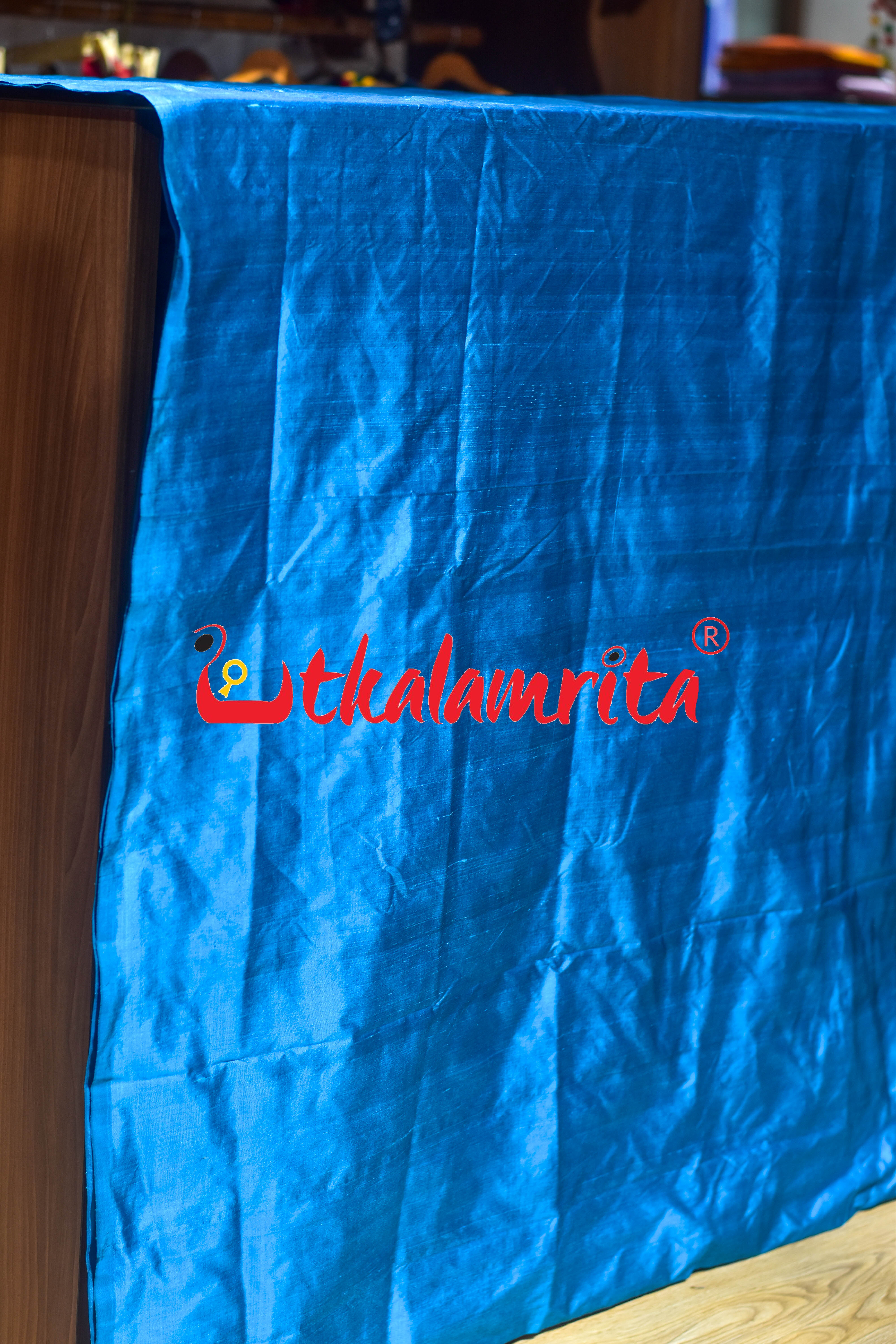 Copper Sulphate Plain Silk (Fabric)