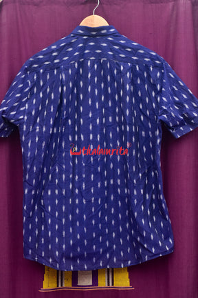 Indigo Dots (Men's Half Shirt)
