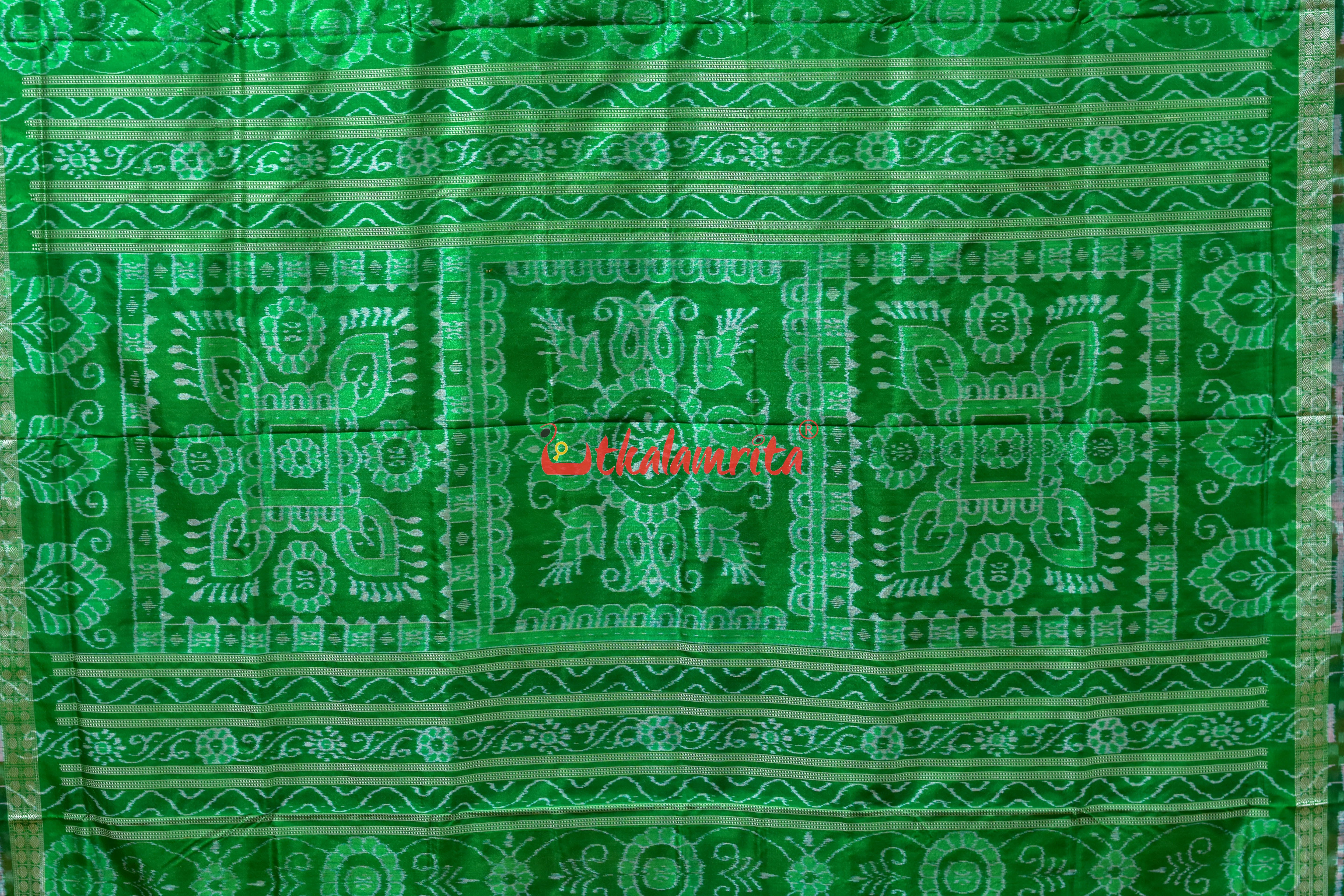 Red Border Pasapali Sambalpuri Silk Saree