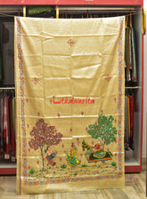 Ghoda Nacha Pattachitra Tussar Silk Saree