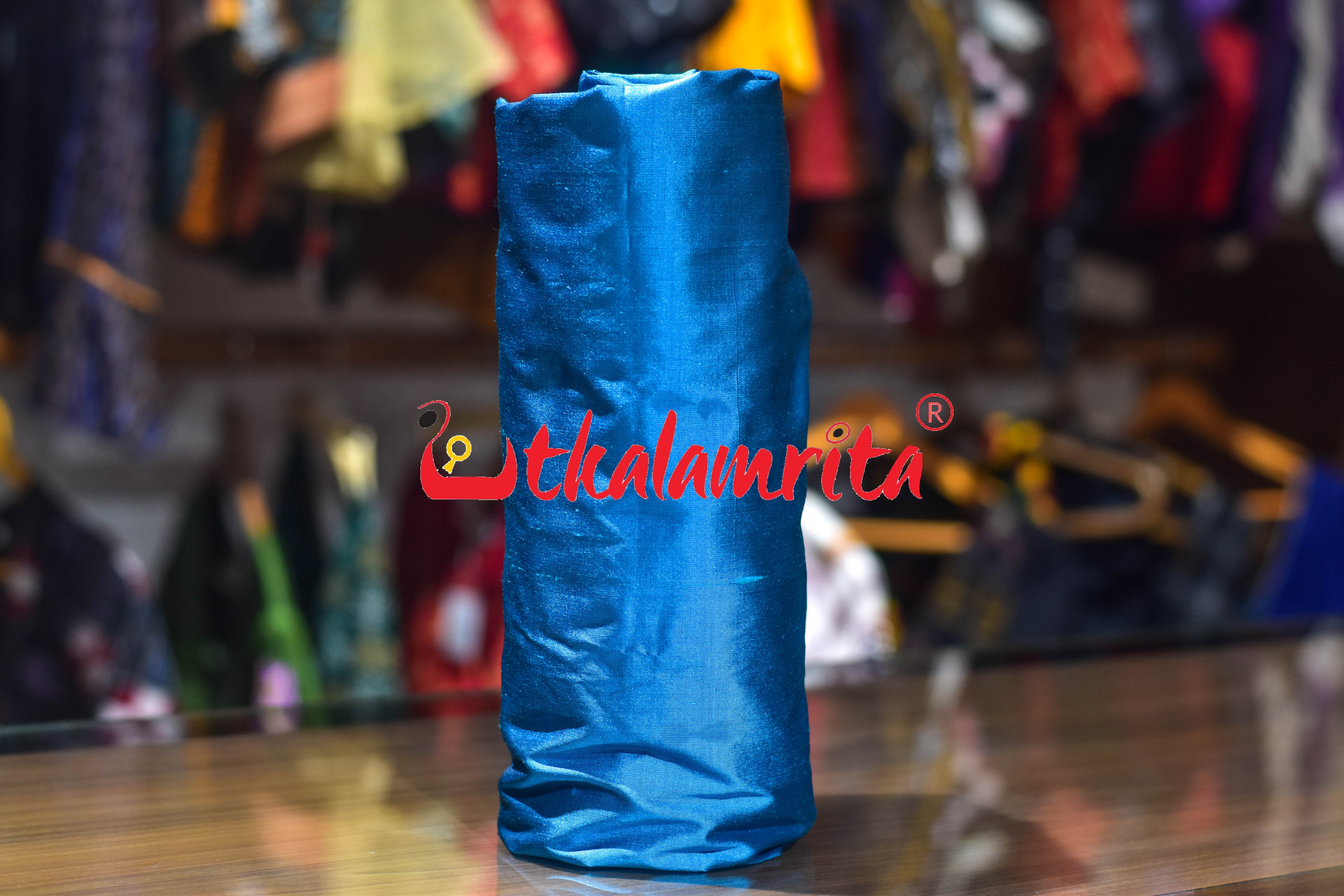 Copper Sulphate Plain Silk (Fabric)