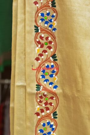 Ghoda Nacha Pattachitra Tussar Silk Saree