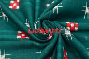 Dark Green Star Sakta (fabric)