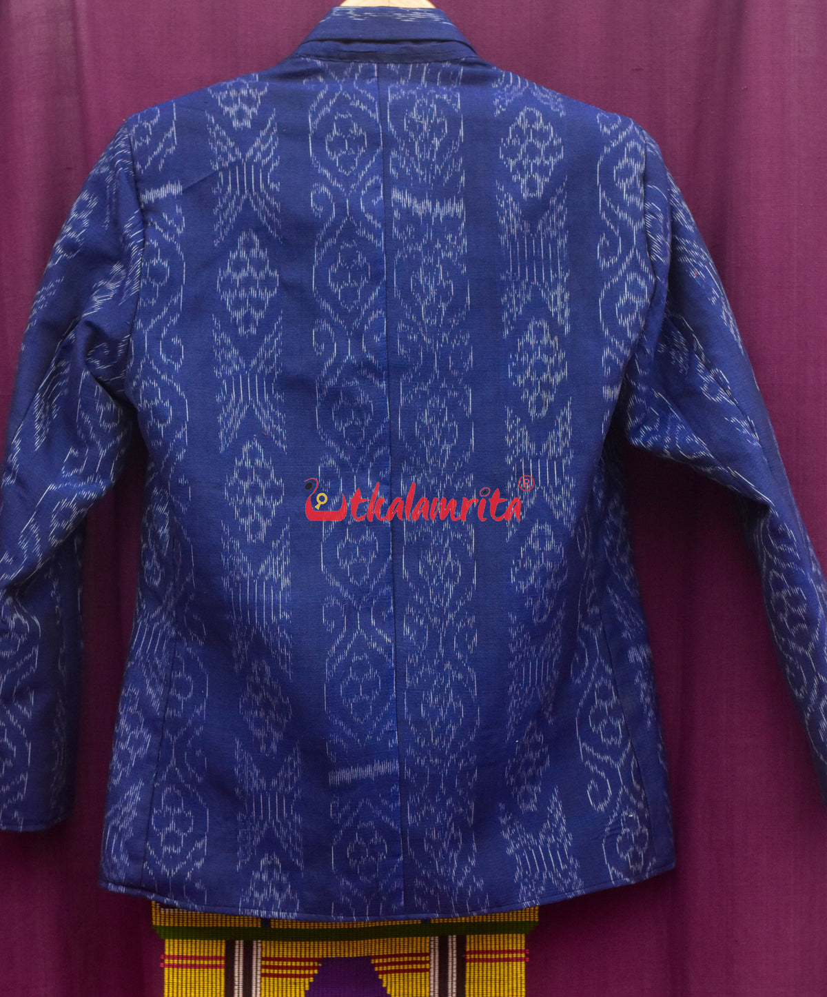 Flower Bandha on Indigo (Ladies' Blazer)