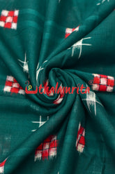 Dark Green Star Sakta (fabric)