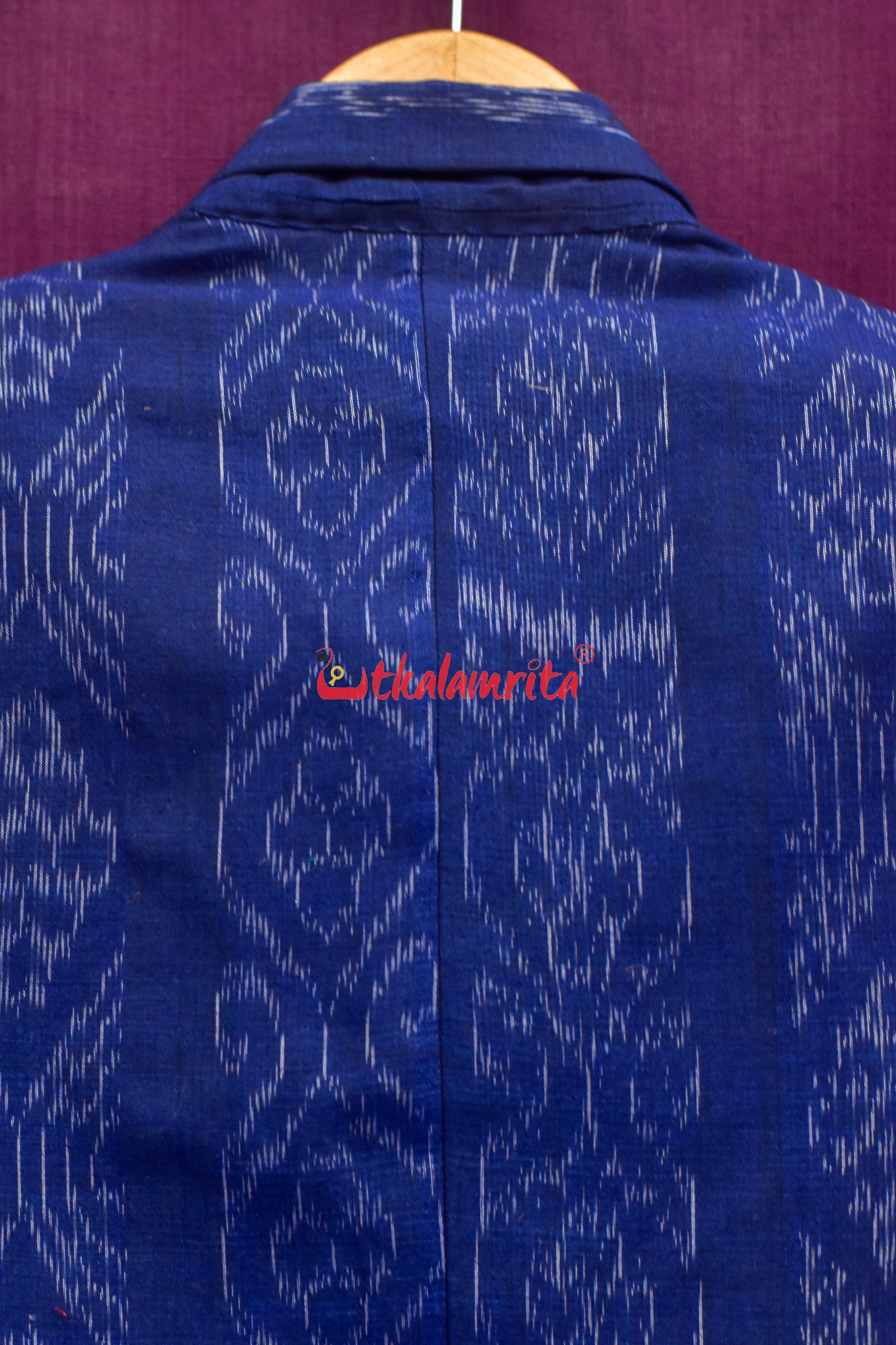 Flower Bandha on Indigo (Ladies' Blazer)