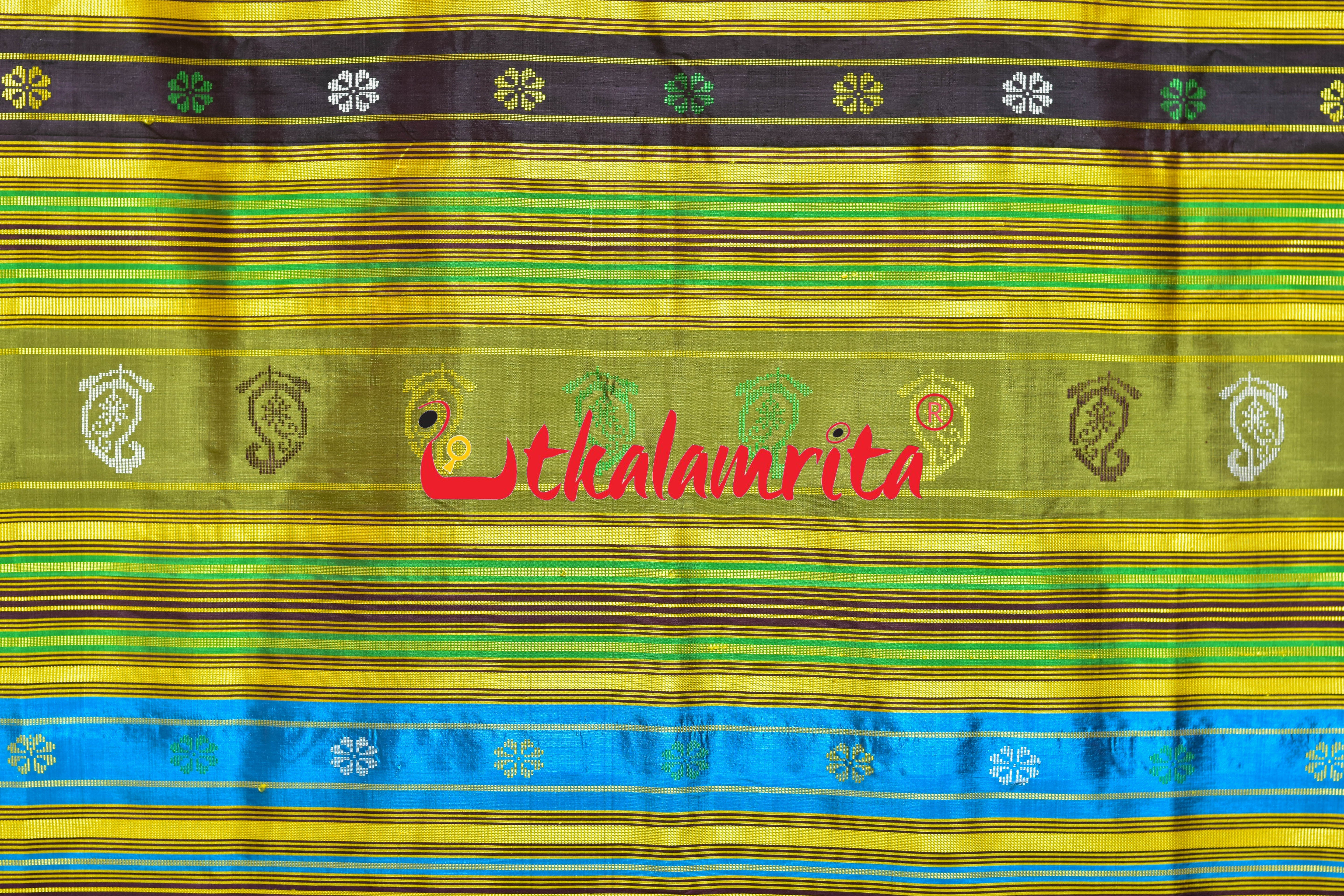 Purple Berry Maroon Double Anchal Berhampuri Silk Saree