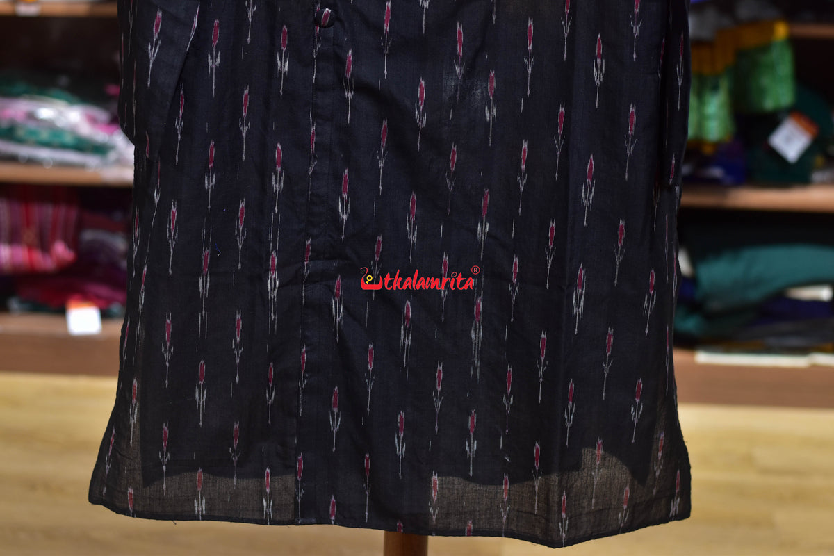 Black Labanga (Men's Angrakha Kurta)