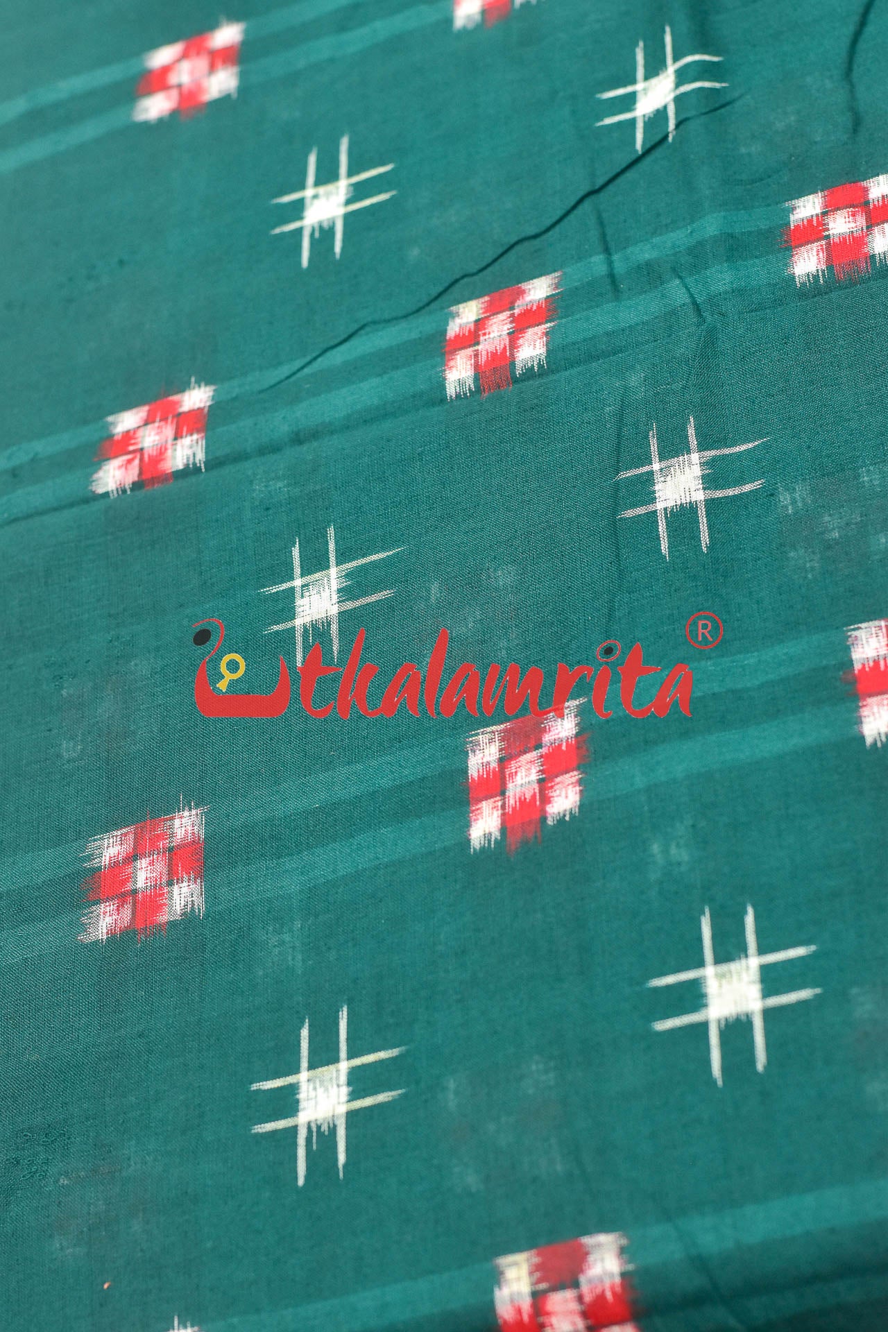 Dark Green Star Sakta (fabric)