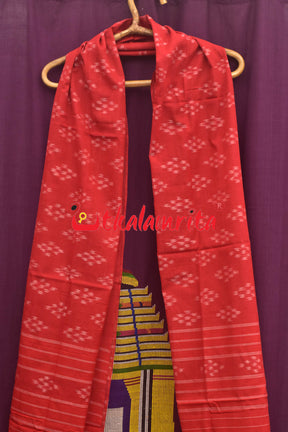 Scarlet Red Pasapali (Dupatta)