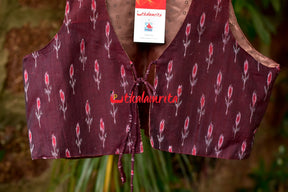 Maroon Labanga Bandha Front Tie  (Ladies Shrug)