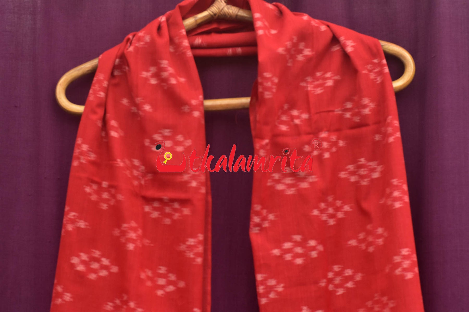 Scarlet Red Pasapali (Dupatta)