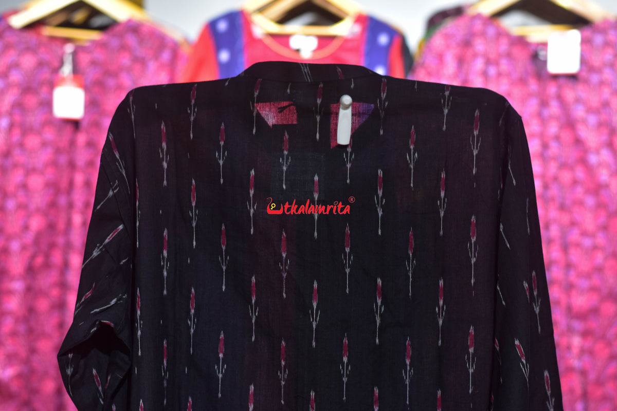 Black Labanga (Men's Angrakha Kurta)