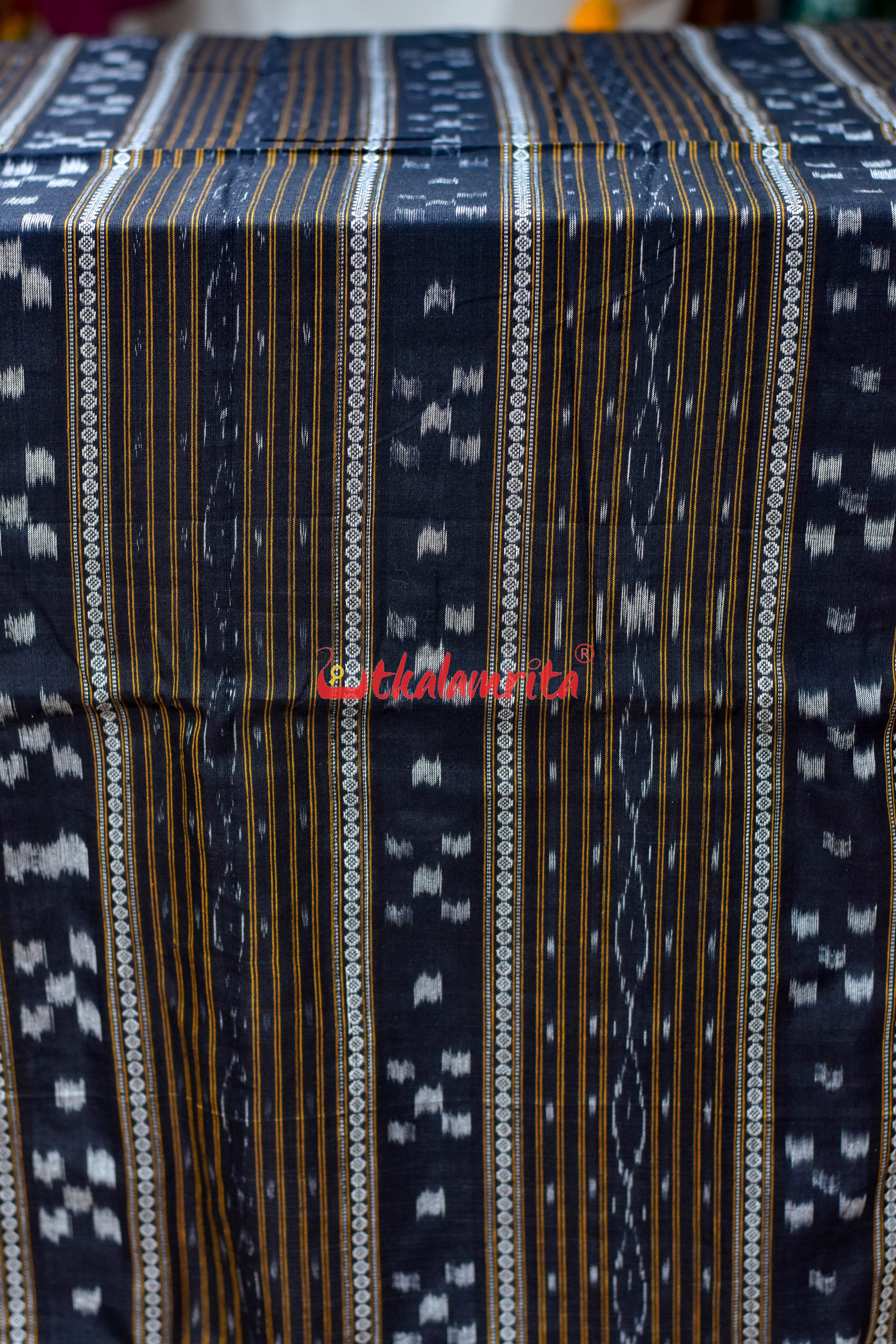 Black Pasapali Ikat Cotton (Fabric)